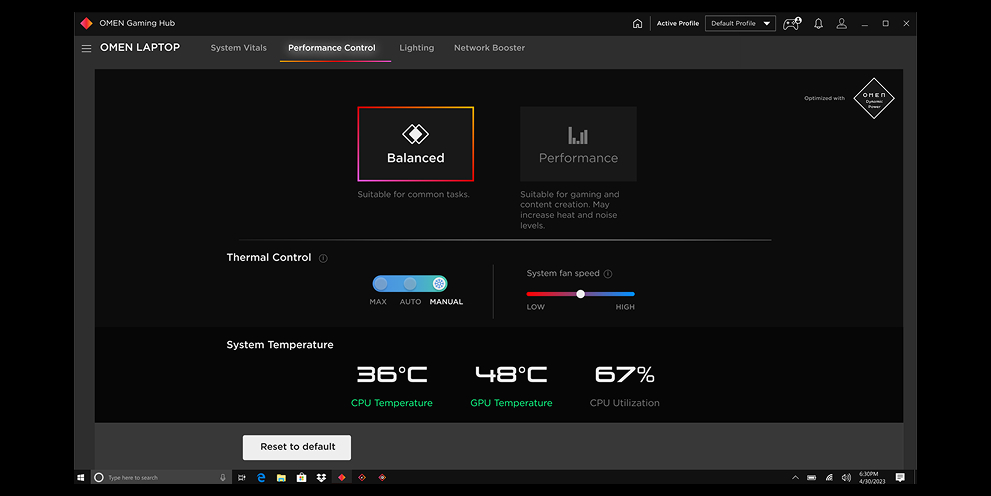 Performance Control