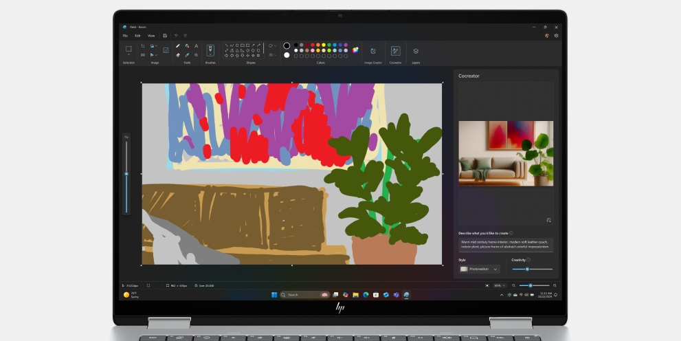 Sketch, generate with Cocreator
